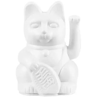 donkey Lucky Cat Mini | White - Japanische Glücksbringer Winkekatze in Weiß, 9,8 cm hoch