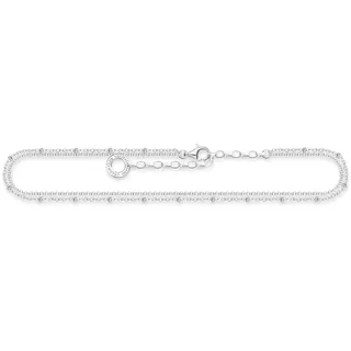 Thomas Sabo Fußkette doppelreihig silberfarben