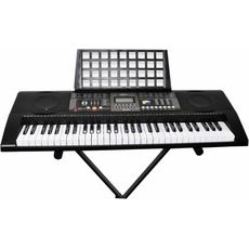 Clifton Home-Keyboard »61-Tasten Keyboard mit LC-Display«, (Set), silberfarben