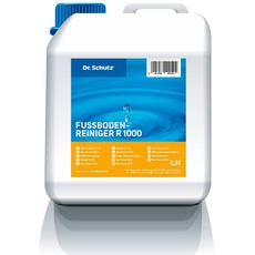 Dr. Schutz Fußbodenreiniger R 1000 2,5 L | streifenfreie Reinigung für PVC, CV, Linoleum, Kautschuk, Stein, Designboden und Parkett | Boden Reinigungsmittel | Bodenreiniger | Vinyl Bodenreiniger