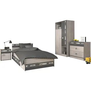Parisot Jugendzimmer-Set Set, 5 tlg., grau,