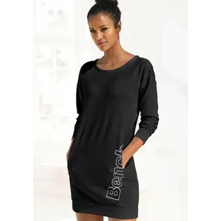 bench. loungewear Sweatkleid, mit seitlichem Logoprint Bench. Loungewear schwarz-weiß