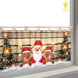 Delindo Lifestyle WEIHNACHTS-TEAM Schlaufen 120 x 45 cm Braun 1 Stk.