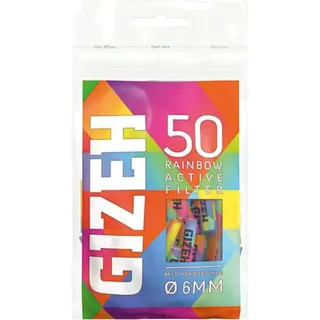 Gizeh Active Filter 6mm 50er RAINBOW