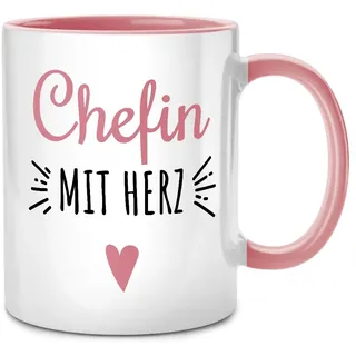 Seness Chefin mit Herz, lustige Tasse XXL Büro Gadgets Arbeit, Abschied Geschenk bester Chef der Welt, Abschiedsgeschenk Kollegen, Geschenkideen für Frauen, Geburtstag Boss lady, Danke Kollegin