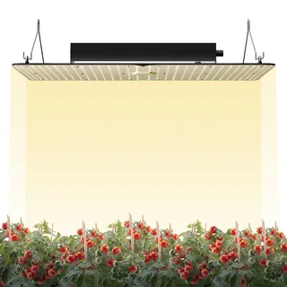Vevor 300W Dimmbar Pflanzenlampe 40x60x12cm LED Pflanzenlampe 710x Samsung 281B Vollspektrum 40000lm Lichtstrom Wachstumslampe 760nm Infrarot-Wellenlänge Pflanzenlicht Gewächshaus Anbauzelt Balkon
