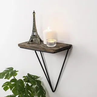 Skye Decor Wandregal 27 x 30 x 15 cm Schwarz