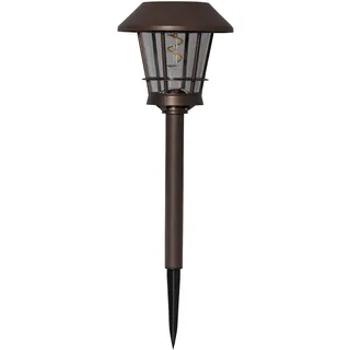 Star Trading LED-Solar-Wegeleuchte 'Fergus' Edelstahl - Schwarz