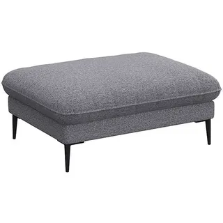 flexlux »Salino, Fußhocker, Sitzhocker, Polsterhocker,« Kaltschaum & Stahl-Wellen, Füsse Schwarz,