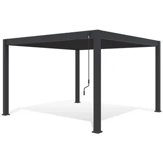 Weide Deluxe Pergola Voll Aliminium 4 x 4 m anthrazit