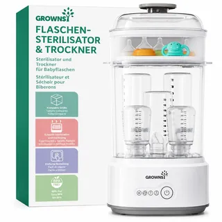 Grownsy Sterilisator für Babyflaschen mit Trocknerfunktion, 5-in-1 1 St