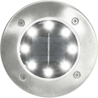 vidaXL Solar-Bodenleuchten 8 Stk. LED Weiß - Weiß