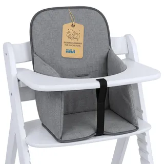 Sitzverkleinerer für Hochstuhl Baby Sitzkissen Stuhl - Kinder Sitzauflage für Hauck und Stokke Kinderhochstuhl High Chair Cover für Kinderstuhl Babystuhl und Hochstühle Grau