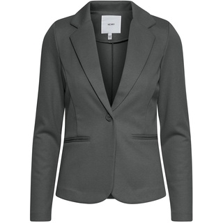 ICHI IHKATE Pique BL Damen Blazer Kurzblazer Jacke EIN-Knopf-Blazer mit Stretch, Größe:S, Farbe:Black (194008)