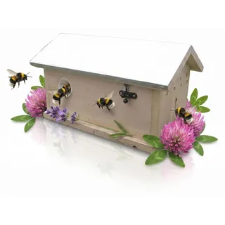 Mucola Hummelhaus Hummelkasten Nistkasten Insektenhaus Hummelhotel Insektenhotel - Braun