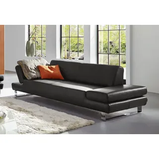 W.Schillig 3-Sitzer »taboo Designsofa mit hohem Sitzkomfort« mit Übertiefe, inklusive Armlehnenverstellung, grau