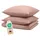 Bettwäsche 155x200cm 2x Kissenbezug 40x80cm Mikrofaser Bed Sheets 155x200cm 3-er Bettwäsche Rosa Rosa
