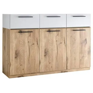 Venda SIDEBOARD Eichefarben, Hellgrau - 135.8x91.2x40 cm