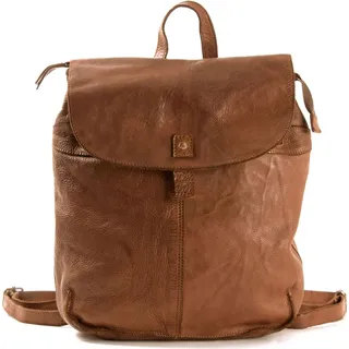HAROLD'S Leder Freizeitrucksack Rucksack Submarine City Backpack Cognac braun - Braun