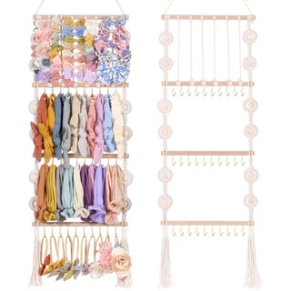 Stirnbandhalter Schleifen Organizer für Mädchen Haarschleifen Halter Baby Stirnband Haarschmuck Organizer für Babys Schleife Aufhänger Aufbewahrung für Mädchen Haarschleifen Rack für Mädchenzimmer