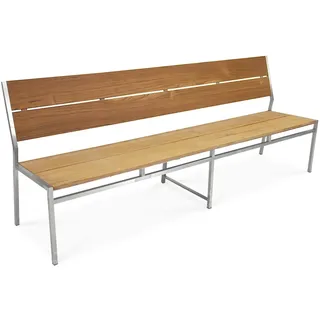 Bank Alabama ohne Armlehne Edelstahl - 194 cm