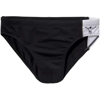 Badeslip CHIEMSEE, Herren, Gr. 5, N-Gr, schwarz, Polyamid, kontrastfarbene Details, Badehosen Badeslip, mit Kontrasteinsätzen