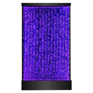 Wandpaneel LED Wasserwand Wasser Wände Wasser Blasen Wand Waterwall 50x180cm Neu - Transparent