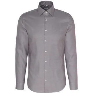 Seidensticker Herren Business Hemd, Lila, Kragenweite: 41