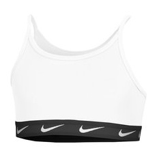 Nike Dri-Fit Big Kids Sport-BH Mädchen, weiß
