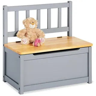 Pinolino Kindersitzbank Fenna 57 x 31 x 55 cm Kiefer massiv grau lackiert