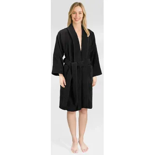 hammetex »Ren, 100% Baumwolle« 380 g/m2 Frottee Bademantel mit Taschen – Saugfähig & Weich