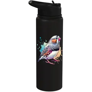 Zebra Finch Zebrafink Stainless Steel Insulated Water Bottle