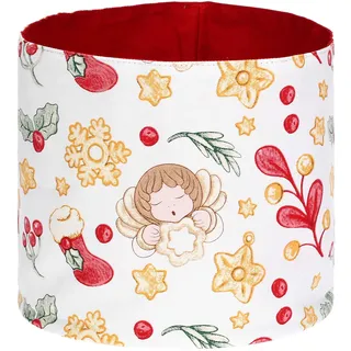 THUN, Schneidebrett mit Brotbeutel aus Holz, Kollektion Weihnachtsüberraschungen, Set für Haus und Küche, Geschenkidee zu Weihnachten, Schneidebrett 35 x 25 x 1,5 cm, Brotkasten 20 x 18 cm