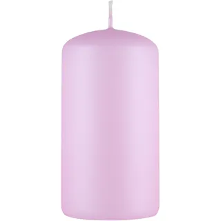 DONAU HOME Kerze Stumpen Standard Lack/Paraffinkerze/ 60x115mm/ Rosa Perle Matt/Stumpenkerze/Deko Kerzen Wachskerze/ 1 Stück/Zur Dekoration