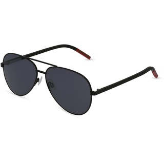 Tommy Hilfiger TJ 0008/S Unisex-Sonnenbrille Vollrand Pilot Metall-Gestell, Schwarz