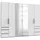 Drehtürenschrank Level by fresh to go 300 x 236 x 58 cm Weiß