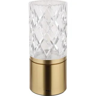 Globo Tischleuchte Lunki Metall 19 cm Messing