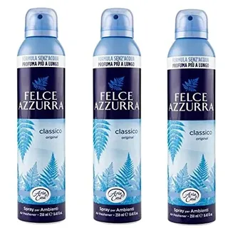 3x Felce Azzurra Aria Casa Raumerfrischer Talco Classico 250ml Raumspray Duft