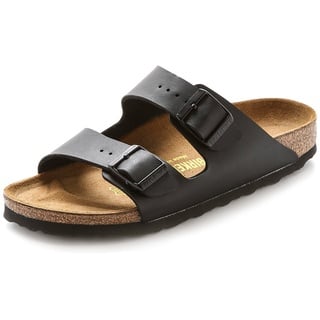 Birkenstock Arizona Nubukleder geölt schmal schwarz 45