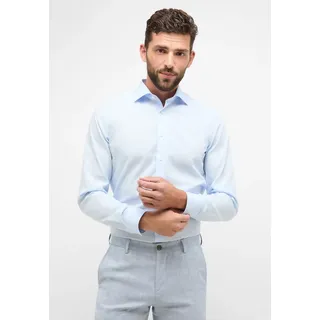 Eterna Langarmhemd »SLIM FIT« NON IRON (bügelfrei), blau