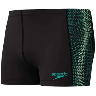 Speedo Endurance+ Tech Panel Badeshorts - Black / Turquoise Gem - 38