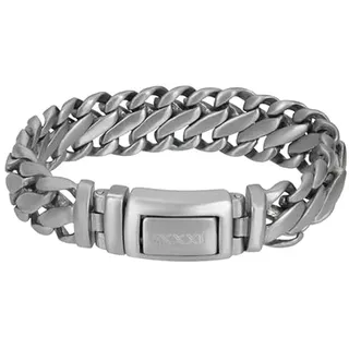 iXXXi Men Edelstahlarmband Italy mattes Silber | 20.5cm