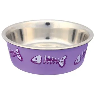 TRIXIE Metallschale mit Motiv, rutschfest 0,3 l / 12 cm