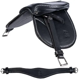 HKM Cuddle Pony Sattel Einheitsgröße Schwarz