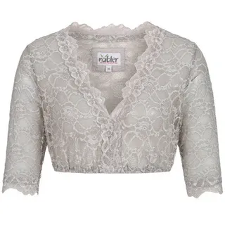 Nübler Dirndlbluse »Dirndlbluse 3/4 Arm Laura«, silberfarben