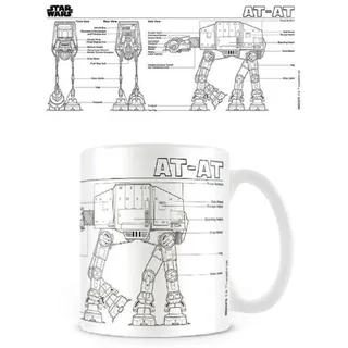 Star Wars at-at Sketch 11oz/315ml Kaffeetassen, Mehrfarbig