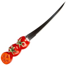 FACKELMANN 43231 Tomatenmesser Funny Kitchen, 20 cm ,Rot