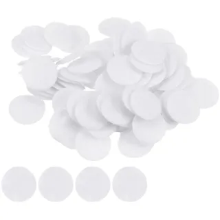 sourcing map 100 Stück Runde Bastelfilz 10mm, Filzkreise Handwerk Filz Pads Vliesstoff Filzkissen für Nähen, DIY Projekt, Bastelarbeiten, Handwerk, Decoration (Weiß)