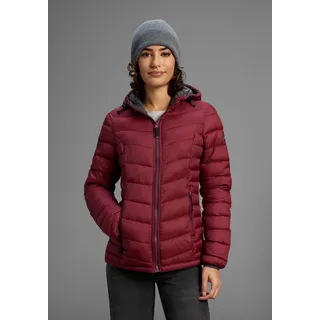 Steppjacke POLARINO, Damen, Gr. 44, rot (bordeaux), Web, Obermaterial: 100% Polyamid. Futter: 100% Polyamid. Wattierung: 100% Polyester, eingefasste Kante, Jacken Steppjacke, Übergangsjacke für kühle Tage, aus leichtem Webmaterial, Topseller