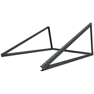 Schwaiger Ständerwerk SOBM1030 für 1 Solarmodul Verstellbar Aluminium-Schwarz